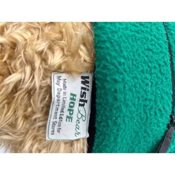 Gund Wish Bear 2000 2001 Limited Edition Green Vest Plush Toy Kids - Picture 5 of 6